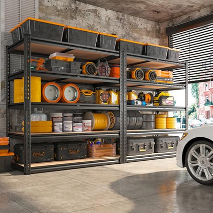 2000LBS Garage Shelving Heavy Duty 72''H Storage Shelves 5 Tier Heavy Duty Shelving (15.8"D x 35.5"W x 72"H)