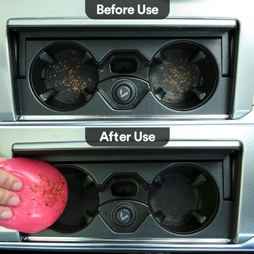 Car Cleaning Gel Car Cleaning Putty Car Putty Auto Detailing Tools (Pink(2Pack))