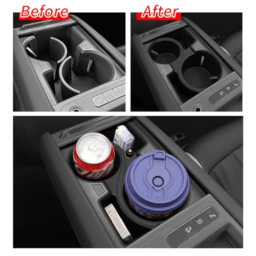 Center Console Cup Holder Insert for Kia EV9 2024 2025 2026 Accessories (Center Console Cup Holder Insert)