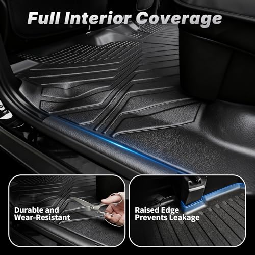 Floor Mats & Cargo Mat & Backrest Mats for BMW X3 2026 2025 Custom Fit TPE All Weather 1st & 2nd Row Car Mats and Trunk Liners Accessories for 30 xDrive M50 xDrive