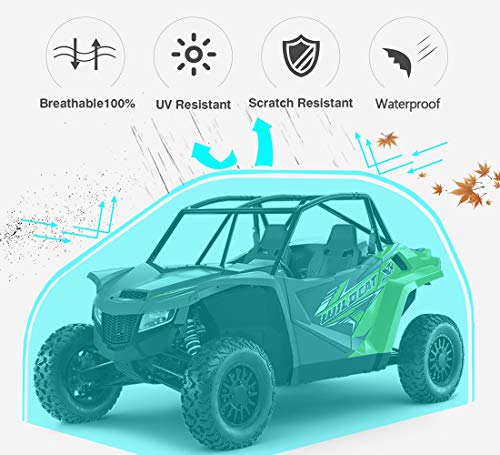 Side by Side UTV Cover Fit 4 (Black & Silver / 4-6 Passenger)