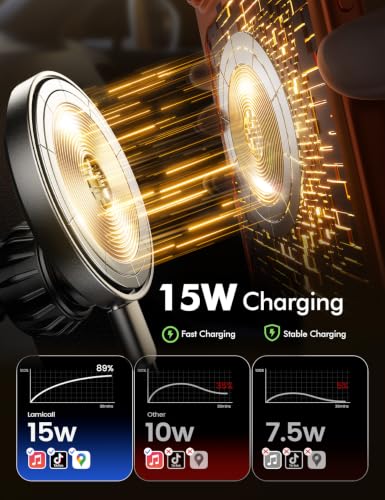 Tesla Phone Mount Charger for Model 3 and Y Strongest N55 Magnet (0.43inch)