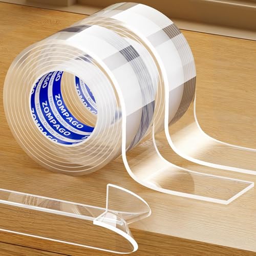 Clear Edge Bumper Strip (6.56ft（2m) / 2 Rolls,0.8in x6.56FT)