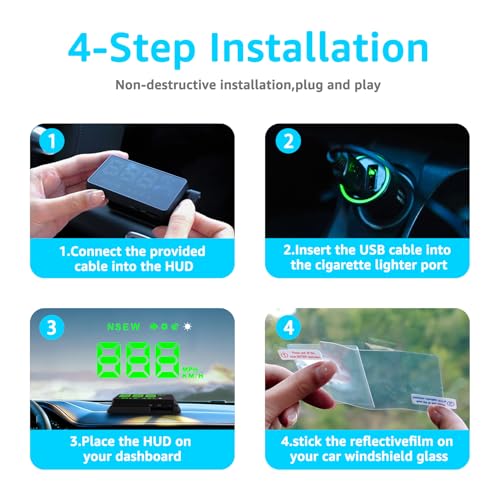 Heads up Display for Cars (Green)
