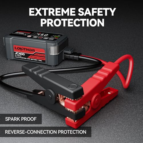 JC400 2A/1A/750mA 6/12V Car Battery Charger & 2500A Jump Starter