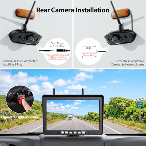 Wireless RV Backup Camera System with 10.1 (10.1"-1 Cam)