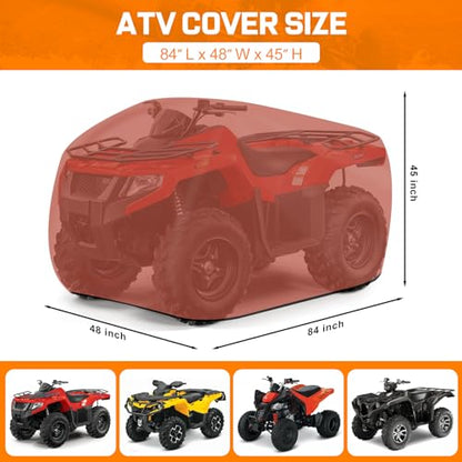 Comnova ATV Cover for 4 Wheelers (Rusty Orange / 84 Inch)