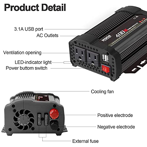 400W Power Inverter (400W-B)