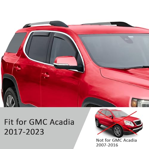 in Channel Extra Durable Rain Guards for GMC Acadia 2017 (For Acadia 17-23)