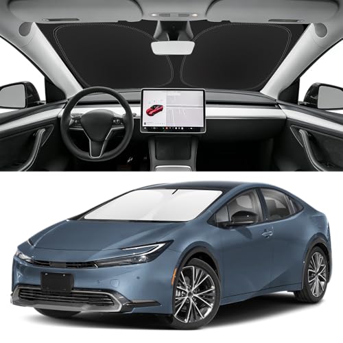 Custom Fit Windshield Sun Shade for Toyota Prius 2023 (for 2023-2026 Toyota Prius)