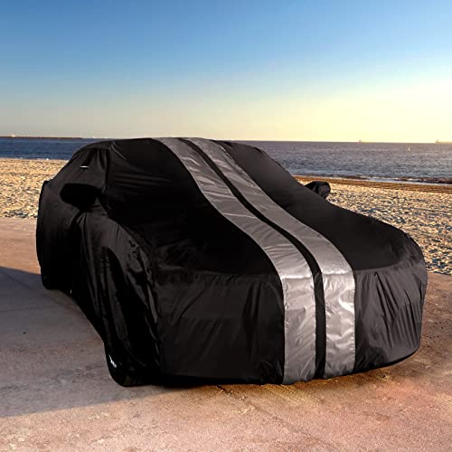 Car Cover for 1982 (Black / Gray (Stripe) / 6. Camaro 1982-1992)