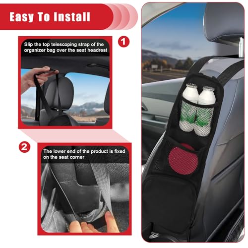 2PCS Car Seat Storage Hanging Bag