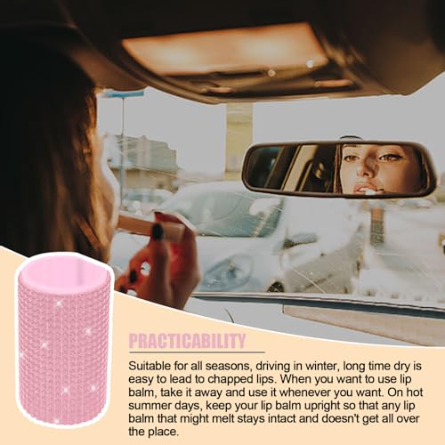 Upright Car Chapstick Holder (Pink)