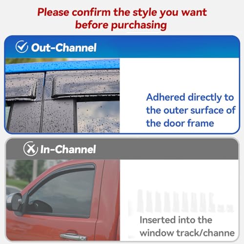 Window Visors Rain Guards for 2005 (2005-2012 Pathfinder)