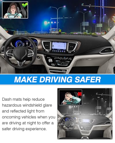 Dash Cover for Chrysler Pacifica Minivan 2017 (60*33(Pacifica Minivan 17+))