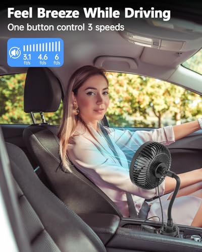 12V Car fan 3 (Cigarette Lighter Powered)
