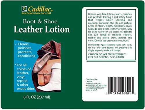Boot and Shoe Leather Lotion for Footwear and Accessories (8 Fl Oz (Pack of 1))