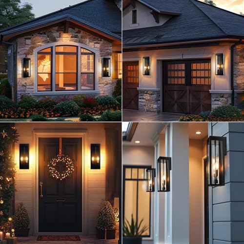 16 Inch Outdoor Wall Sconce Lights with 2 (No Sensor)