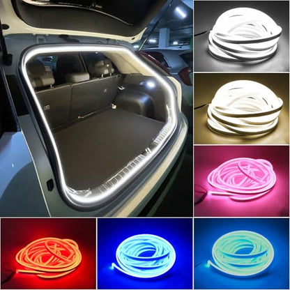 LED Lights for Car Trunk (4M/158in-Dynamic Flowing / White)