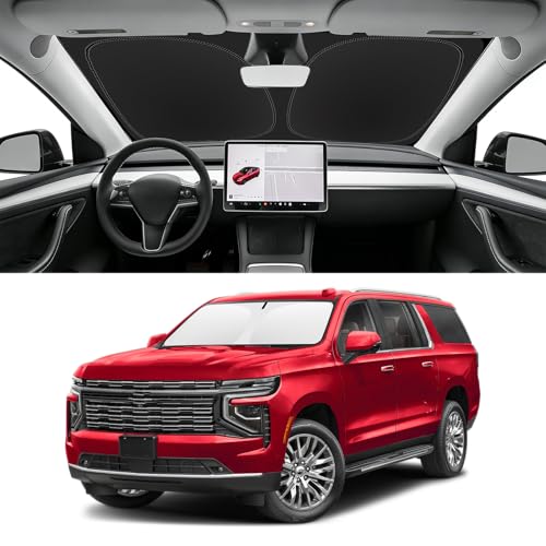 Custom Fit Windshield Sun Shade for Chevrolet Suburban 2021 (for 2021-2026 Chevrolet Suburban)