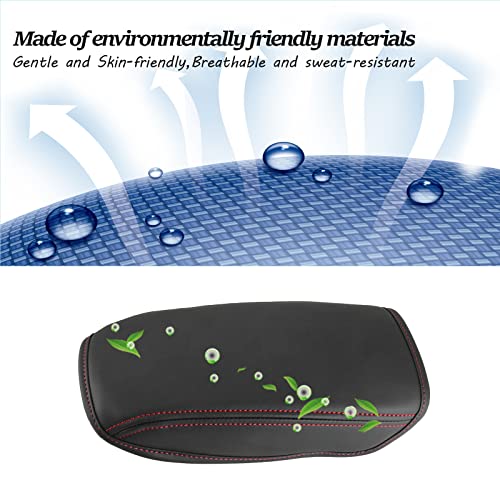 for 2013 2019 Volkswagen VW Golf 7 MK7 MK7.5 Central Console Armrest Rest Pad 2019 Golf 7 MK7 MK7.5 Center Console Seat Box Cover Protector Automotive Car Center Console Soft Cushion (2013-2019 Golf)