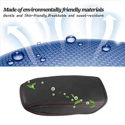for 2013 2019 Volkswagen VW Golf 7 MK7 MK7.5 Central Console Armrest Rest Pad 2019 Golf 7 MK7 MK7.5 Center Console Seat Box Cover Protector Automotive Car Center Console Soft Cushion (2013-2019 Golf)