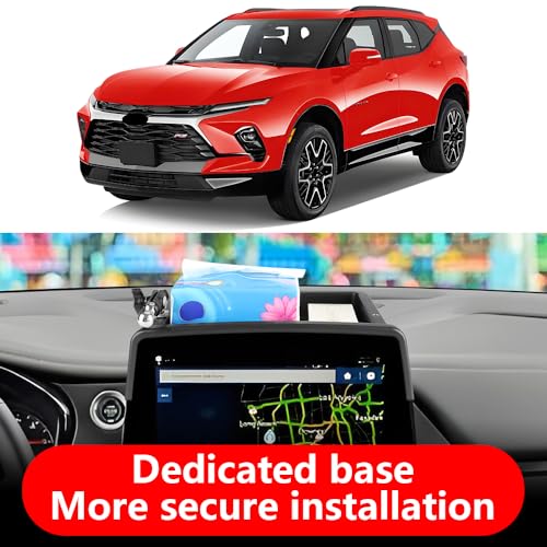 Car Phone Holder Center Console Organizer For Chevy Chevrolet Blazer 2023 2024 2025 2026【Not fit Blazer 2019 (Holder Box for Chevy Blazer 2023-2026)