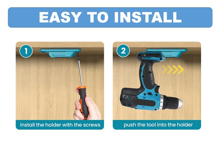10 Packs Drill Mount Holder for Makita 18V Li