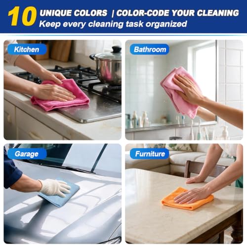 Shop Towels 100 PK (Rainbow / 11.5 x 11.5 Inch)