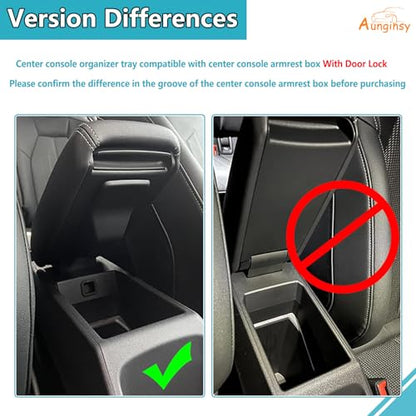 Armrest Storage Box Compatible with Audi Q4 E (Armrest Box Storage Box(B))