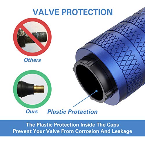 Tire Valve Stem Caps (Blue)