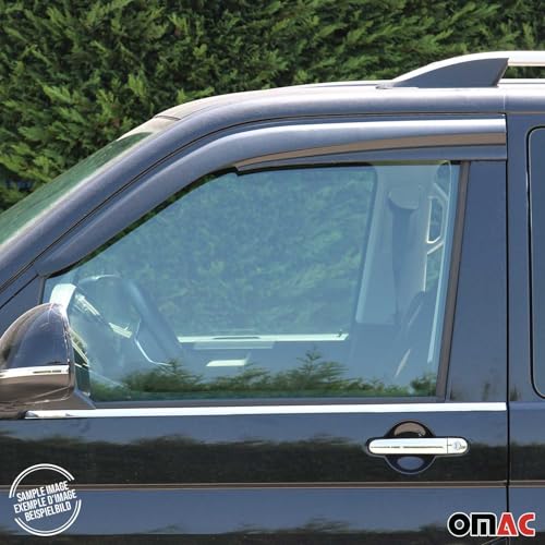 Window Visor Vent Rain Guard Deflector for Mercedes Metris 2016 (Metris 2016-2024 / Wind Deflector / Tape-On)