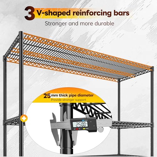 4 Tier 2560LBS Heavy Duty Shelving (55.5"H x 55.5"W x 18"D)