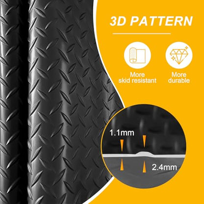 7.5x20 FT Garage Floor Mat (Black / 7.5x20 FT)