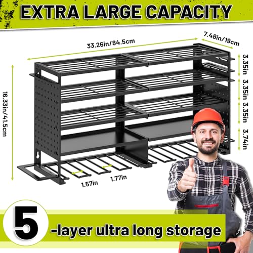 Power Tool Organizer Wall Mount (Black)