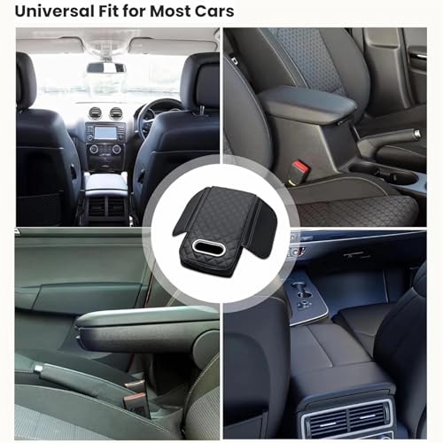 Memory Foam Car Armrest Cushion 2025 New Car Center Console Cushion Pad Car Truck Armrest Cover Auto Center Console Lid Center Armrest Cover Car Console Armrest Organizer Storage (Yellow)
