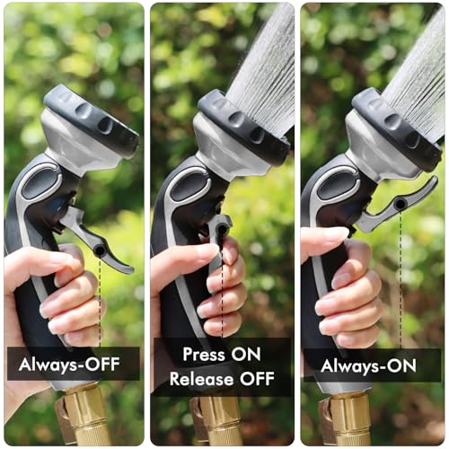 Hose Nozzle with Easy Self (Silver)