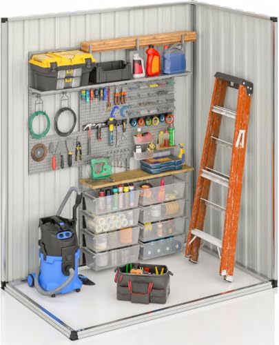 5X3 FT Outdoor Storage Shed Black (Black / 5X3 FT)