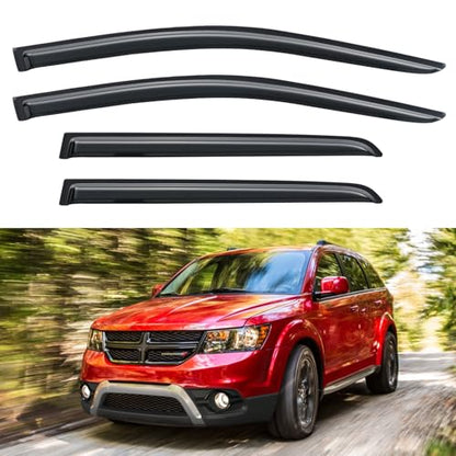 Window Visors Rain Guards for 2009 (2009-2020 Dodge Journey)