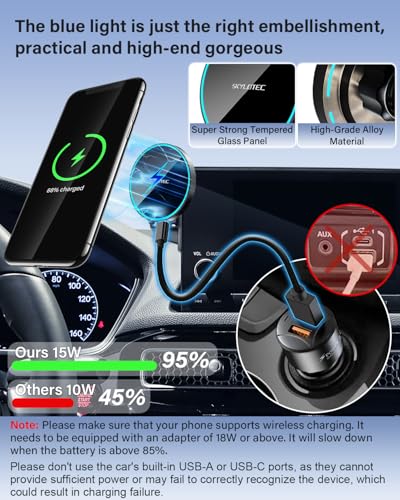 15W Magnetic Charger Phone Holder for Lexus TX 350 2024 (Magnetic Wireless Charger / 2024-2026 Lexus TX | 14-Inch)