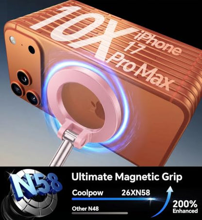 Newest Vacuum Magnetic Phone Holder for Car Phone Holder Mount【Movable Vacuum Suction】 Magsafe Car Mount Cell Phone Holders for Your Car Accessories for Women Men for iPhone 17 16 (Light Pink)