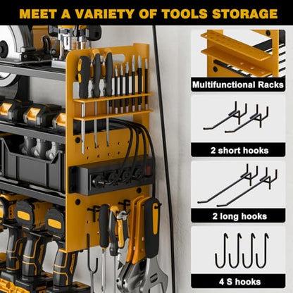 Power Tool Organizer Wall Mount (Yellow)