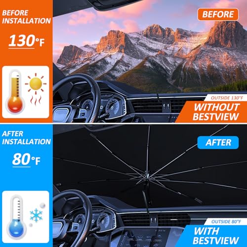 Windshield Sun Shade Umbrella for 2012 (2012-2017 Toyota Camry SunShade Umbrella)