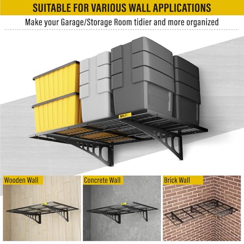 2x3ft Adjustable Rail Wall Garage Storage Shelf (2x3ft-1pack)