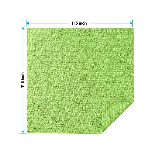 Microfiber Cleaning Cloth 100 PK (Multicolor / 11.5 x 11.5 Inch)