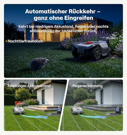 T1200Pro Robot Lawn Mower Wire Free for 0.37 Acre with RTK+Vision (T1200Pro)