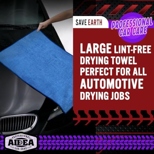Microfiber Towels for Cars (Blue / 24inx31in)