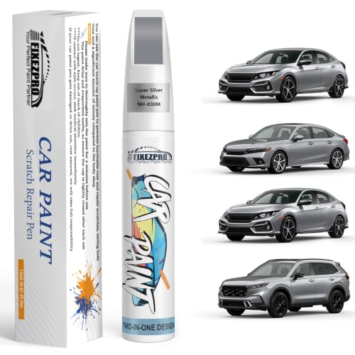 NH 830M Lunar Silver Metallic Car Touch Up Paint for Honda (For honda / NH-830M Lunar Silver Metallic for Accord/Civic/CR-V/Fit/HR-V/Insight)