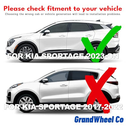 Window Deflectors Smoke Tinted In (For Sportage 23-26)