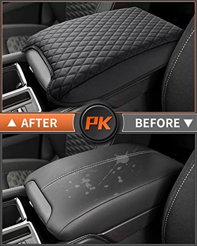 Custom Fit for Center Console Cover Nissan Pathfinder 2025 2024 2023 2022 2026 Armrest Cushion Pad Cover PU Leather Pathfinder Accessories Anti (Size for Nissan Pathfinder 2022-2026)